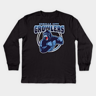 Gorilla City Growlers Kids Long Sleeve T-Shirt